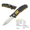 Cat 6 Inch Drop Point Folding Knife 980003 - alternate 3